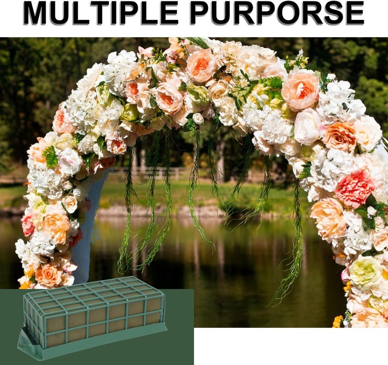 IHDYPPEW 6 Pack Floral Foam Cage, Premium Floral Cage Foam Box for Fresh and Artificial Flowers – Perfect for Wedding, Home and Garden Decorations(11.8 x 4.7 x 3.15 inch) - Image 4